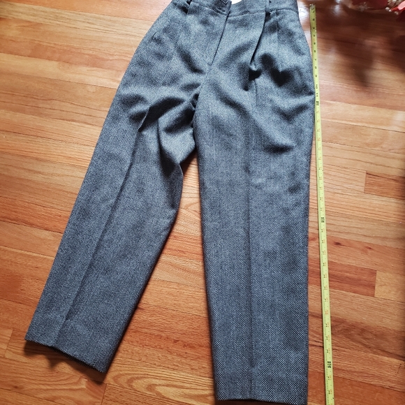 Harve Bernard vintage sz 8 100% Wool black & white Womens business trousers - Picture 6 of 6